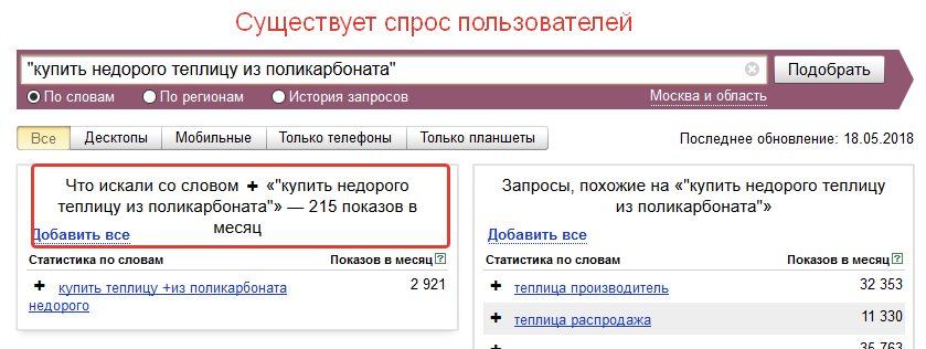 Покупательский спрос